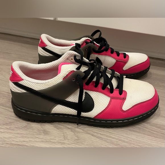 Size 13 RARE 2008 Nike Air Zoom White Pink Dunk Low Dunkesto 344430-102 - Picture 3 of 9